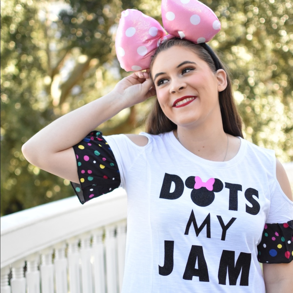 Disney cold shoulder Minnie top